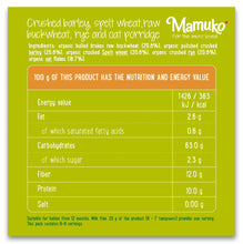 Load image into Gallery viewer, MAMUKO Organic Crushed Barley Spelt Wheat, Raw Buckwheat, Rye & Oat Porridge 200g/10pack