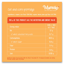 Load image into Gallery viewer, MAMUKO Organic Oat & Corn Porridge 200g/10pack