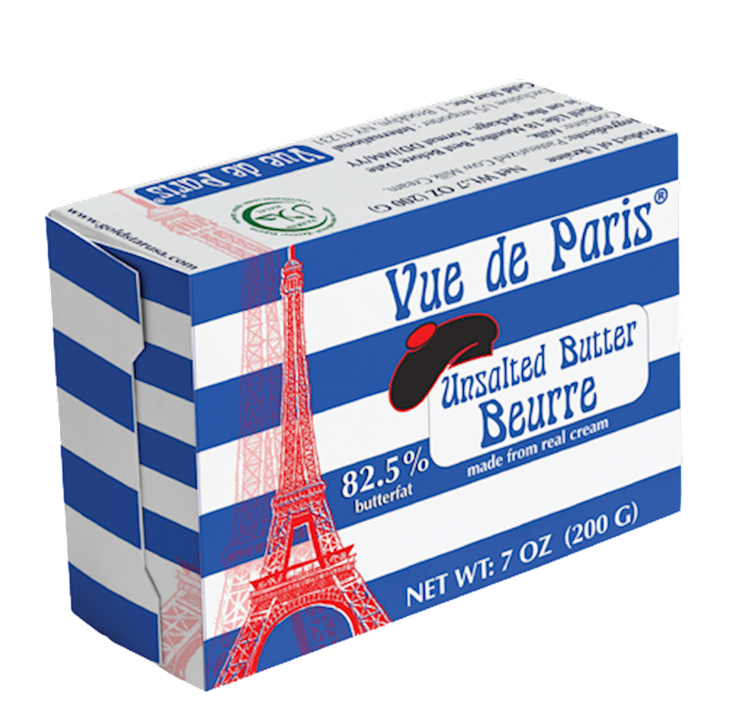 VUE DE PARIS Unsalted Butter 82.5% 200g/20pack