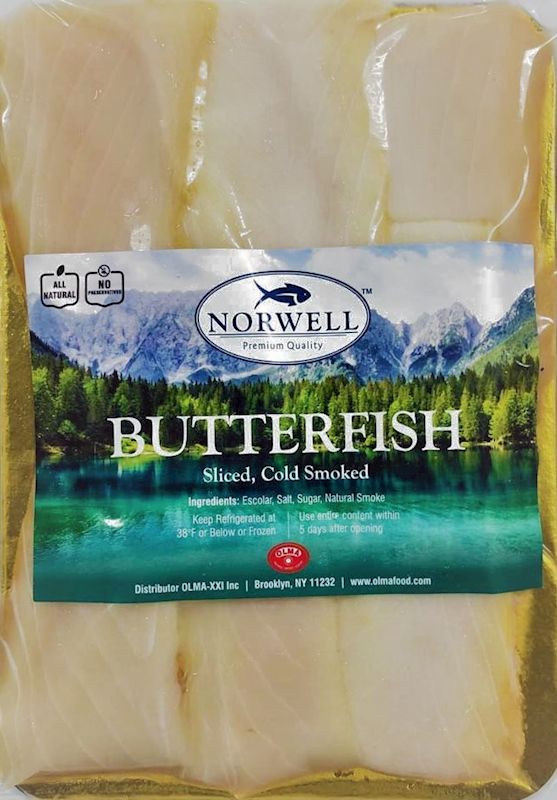 NORWELL Sliced Cold Smoked Butterfish Fillet