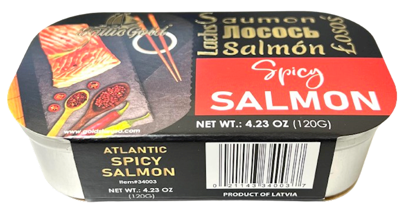 BALTIC GOLD Spicy Salmon in Oil with Chili 120g/11pack