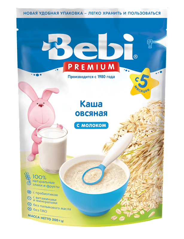 BEBI Oatmeal Flakes with Milk 200g/9pack