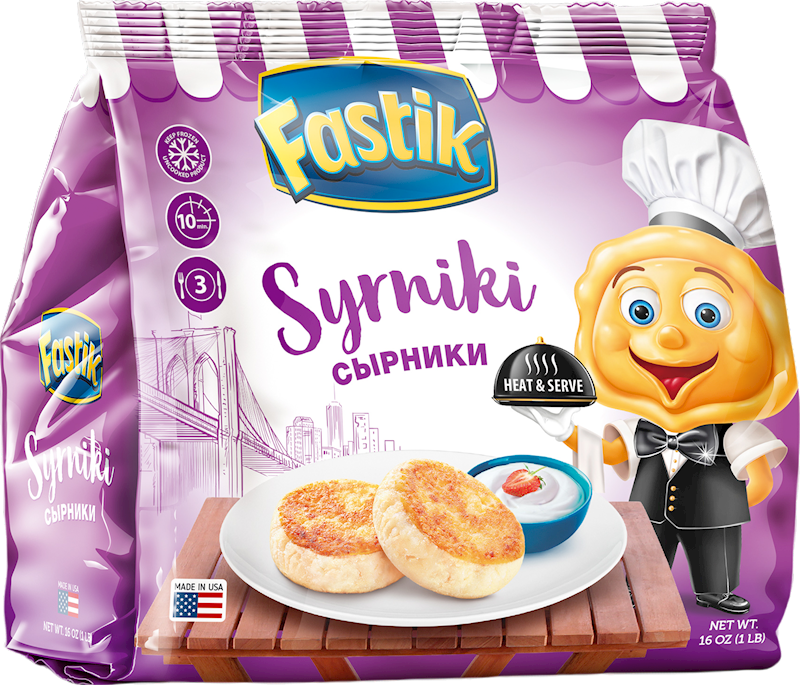 FASTIK Frozen Sirniki (Cheese Pancakes) 1lb/20pack