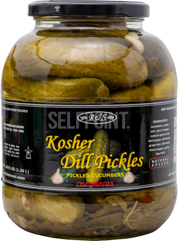 R&S Kosher Dill Pickles 1360g/6pack