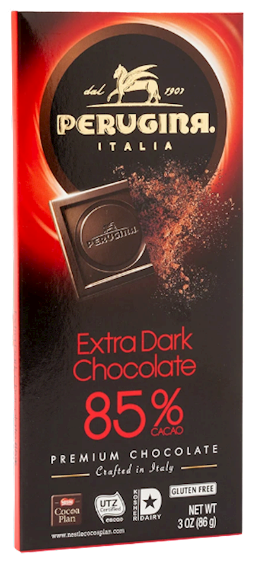 PERUGINA Extra Dark Chocolate Bar 85% Cacao 86g/12pack
