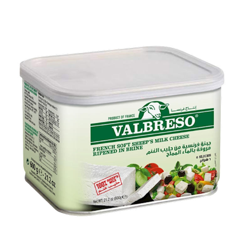 VALBRESO French Soft Sheep's Milk Cheese in Brine 600g/8pack