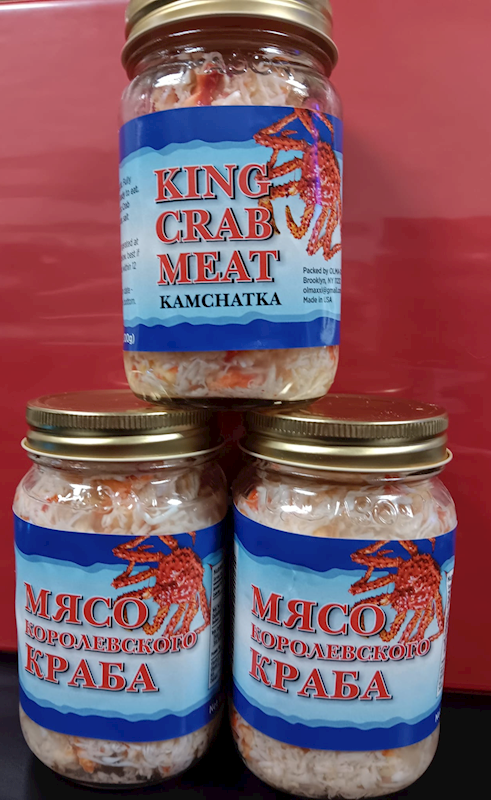 King Crab Meat in glass jar 300g/2pack