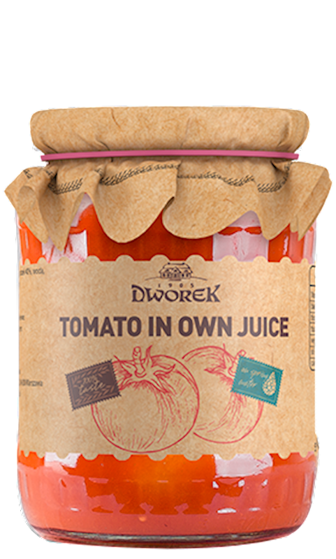 DWOREK Tomatoes in Own Juice 720g/8pack