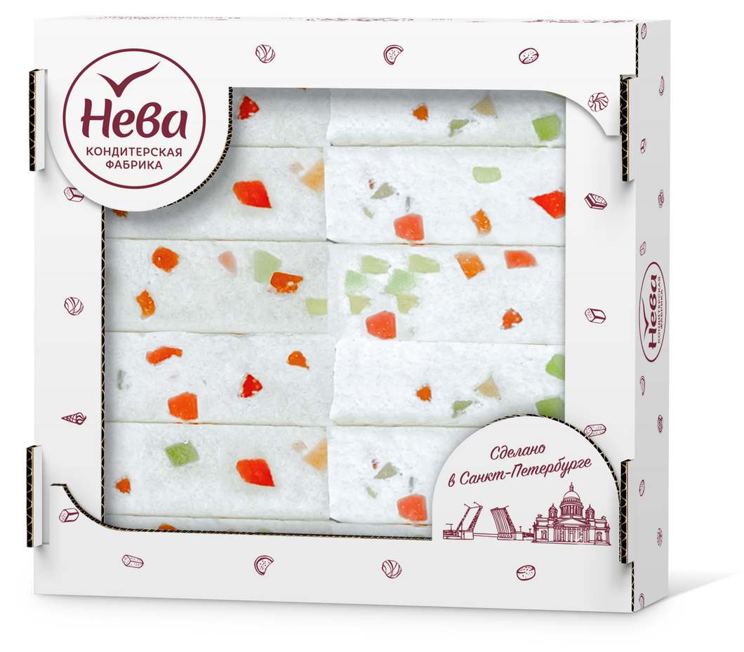 NEVA Vanilla Pastila with Marmelade Pieces 500g/6pack