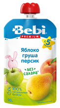 Load image into Gallery viewer, BEBI Fruit Puree Pouch, No Sugar Added 90g/10pack
