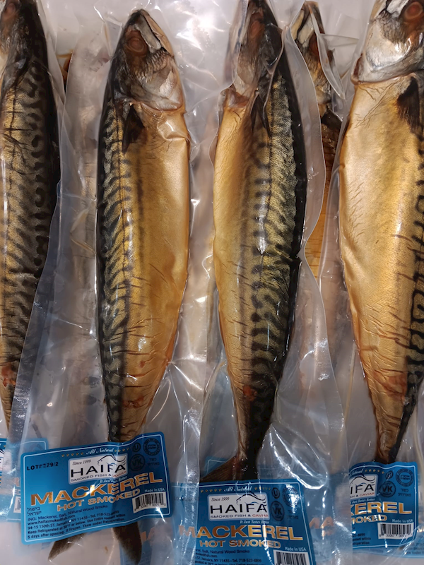 HAIFA Hot Smoked Mackerel ~1.25lb/15pack