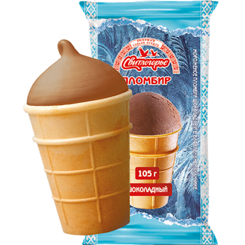 SVITLOGORIE Eskimo Chocolate Plombir Ice Cream 105g/30pack