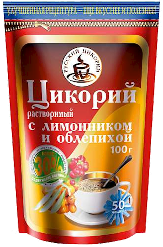 RUSSIAN CHICORY Instant Chicory Powder with Lemongrass and Buckthorn 100g/12pack