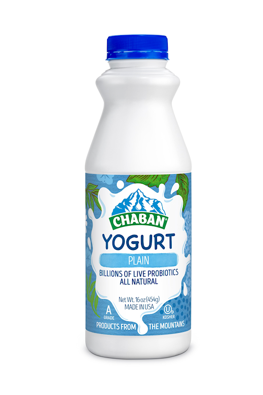 CHABAN Plain Yogurt 454ml/12pack