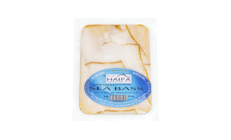 HAIFA Sliced Cold Smoked Sea Bass 8oz/3pack