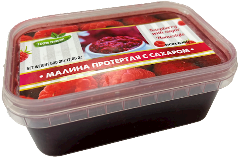 GOLDEN COLLECTION Raspberry Preserve w/Sugar 500g/15pack – ZakazBoston