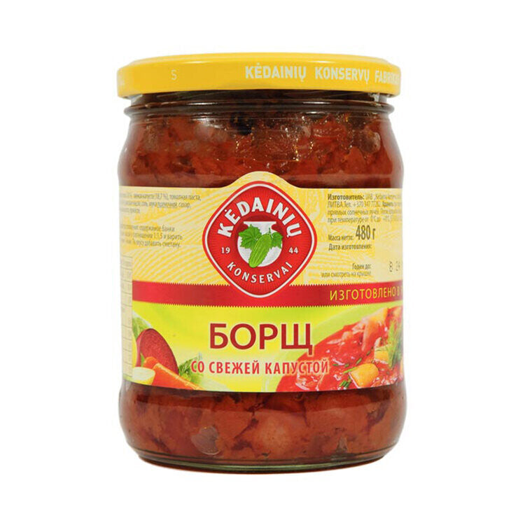 KEDAINIU Borscht with Fresh Cabbage 480g/10pack
