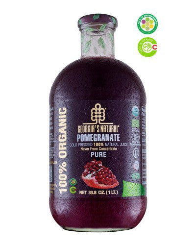 GEORGIA'S NATURAL Organic Pomegranate Juice 1L/6pack