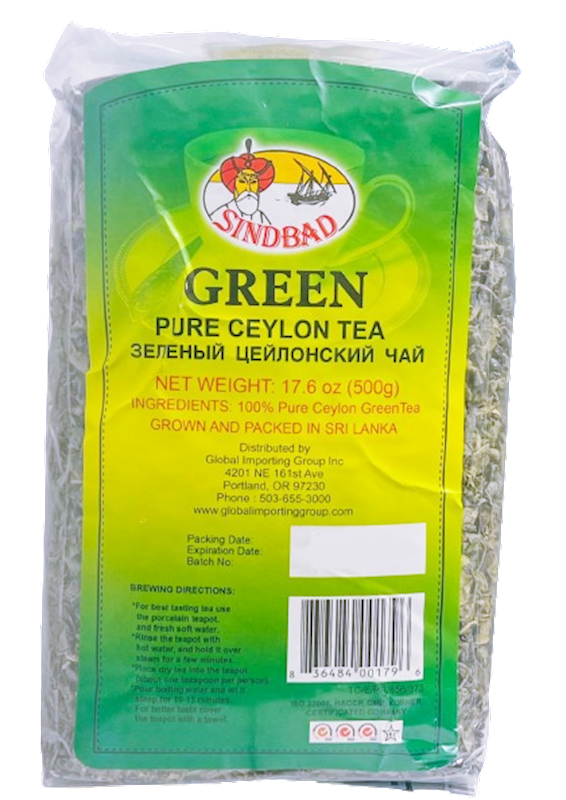 SINBAD Pure Ceylon Green Tea