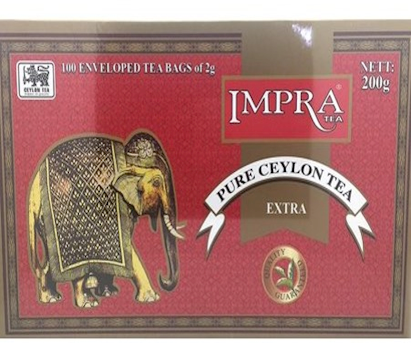 IMPRA Extra Pure Ceylon Black Tea 100bag/18pack