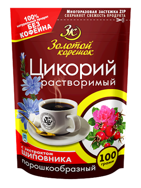 ZOLOTOY KORESHOK Chicory Powder with Rosehip 100g/12pack