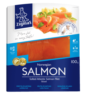 ZIGMAS Cold Smoked Sliced Salmon Fillet 100g/5pack