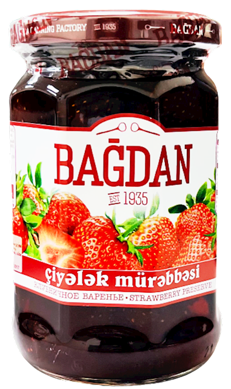 BAGDAN Strawberry Preserve 400g/6pack