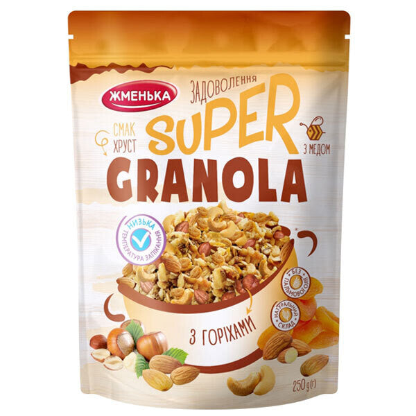 ZHMENKA Super Granola with Honey and Nuts 250g/12pack