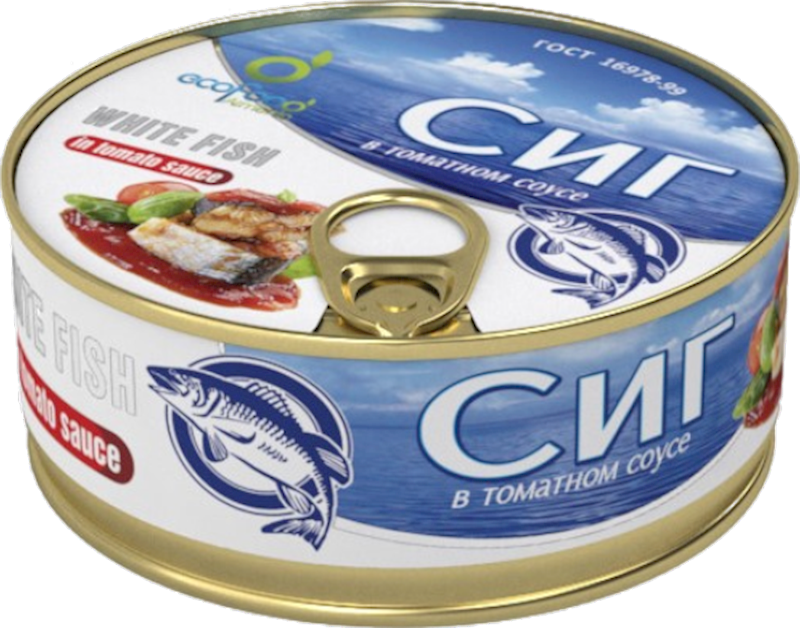 ECOFOOD Whitefish (Sig) in Tomato Sauce 240g/16pack