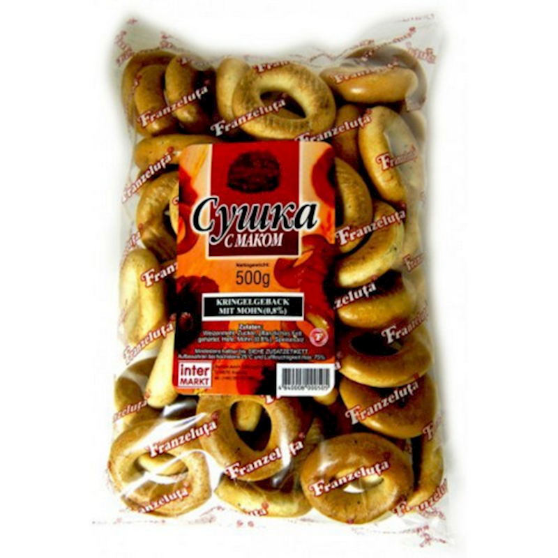FRANZELUTA Sushki with Poppy Seeds 500g/10pack