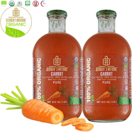 GEORGIA'S NATURAL Organic Cold Pressed Pure Carrot Juice 750ml/8pack