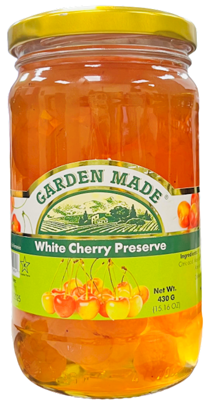 GARDEN MADE White Cherry Preserve 430g/12pack