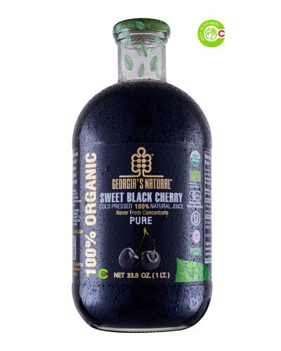 GEORGIA'S NATURAL Organic Sweet Black Cherry Juice 1L/6pack