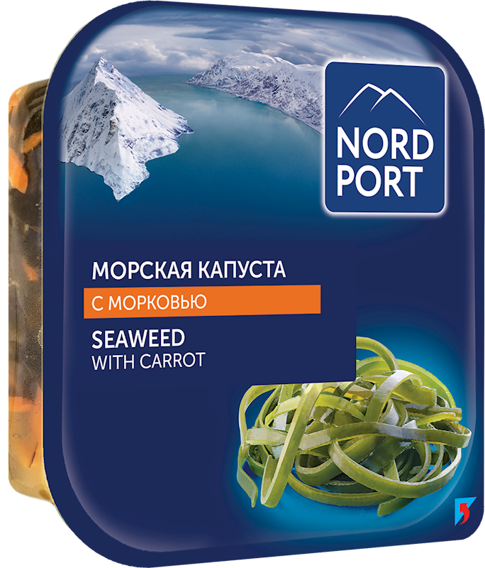 NORD PORT Marinated Seaweed with Carrot 200g/12pack