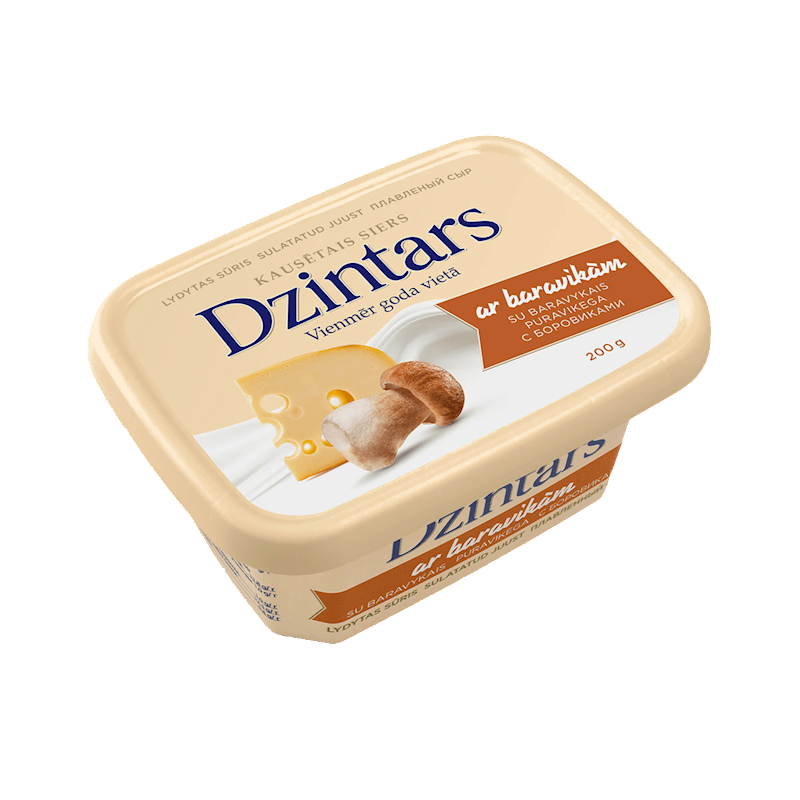 DZINTARS Cheese Spread with Mushrooms 200g/20pack