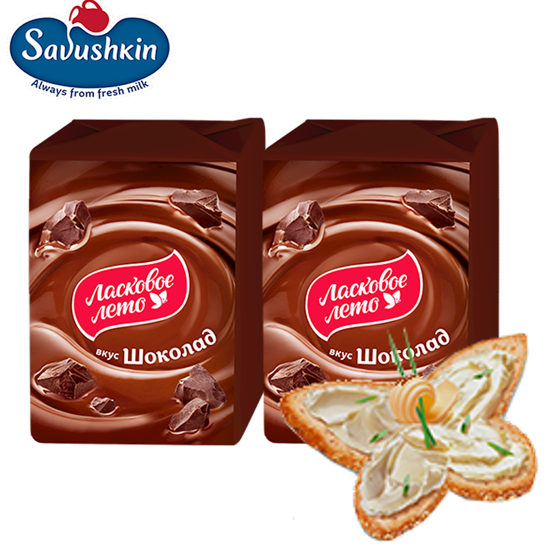 SAVUSHKIN Chocolate Flavored Melted Cheese 90g/24pack