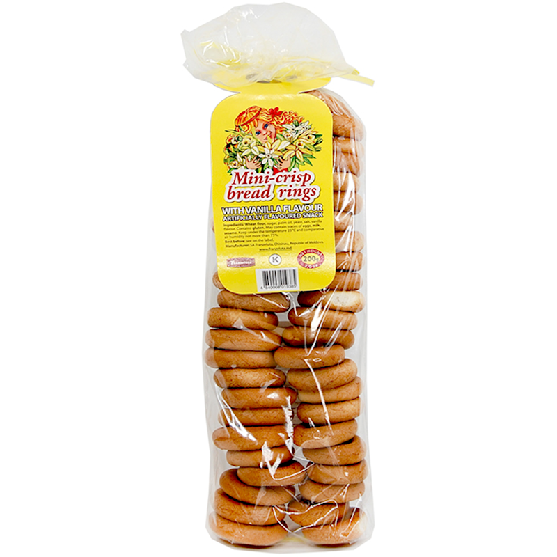 FRANZELUTA Malyutka Vanilla Sushki on a Rope 200g/30pack