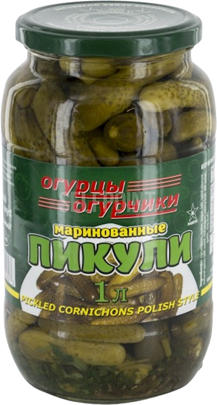 R&S Pickled Cornichons Polish Style 1000g/12pack