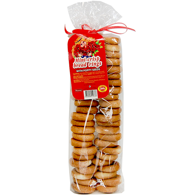 FRANZELUTA Malyutka Sushki on a Rope with Poppy Seeds 200g/30pack