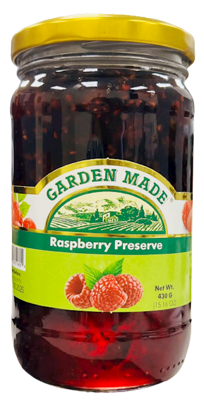 GARDEN MADE Raspberry Preserve 430g/12pack