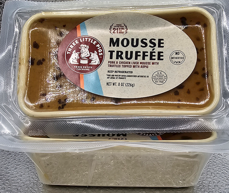 TROIS PETITS COCHONS Mousse Truffee Pork & Chicken Liver Mousse with Truffles 226g/6pack