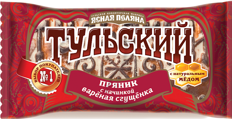 YASNAYA POLYANA Tulskiy Pryanik (Gingerbread with Filling) 140g/22pack