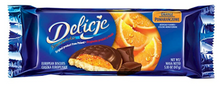 Load image into Gallery viewer, DELICJE Chocolate Glazed Cookies with Jelly 147g/24pack
