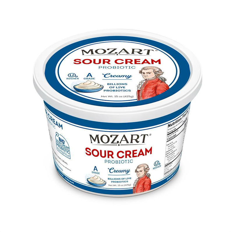 MOZART Creamy Probiotic Sour Cream 425g/12pack