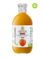 GEORGIA'S NATURAL Organic Cold Pressed Pure Orange Juice 750ml/8pack