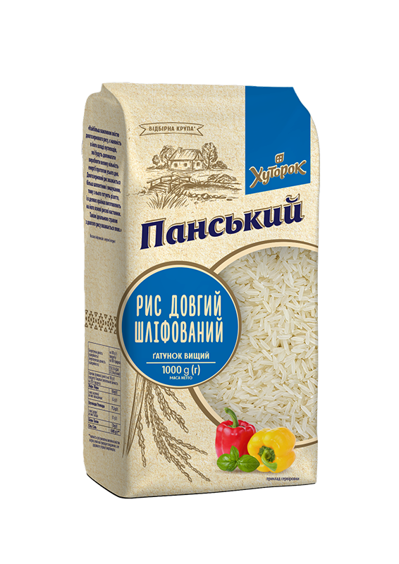 HUTOROK PANSKIY Polished Long Grain Rice 1000g/10pack