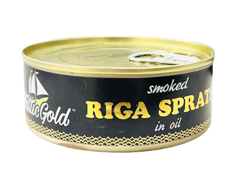 BALTIC GOLD Smoked Riga Sprats In Oil 240g/24pack