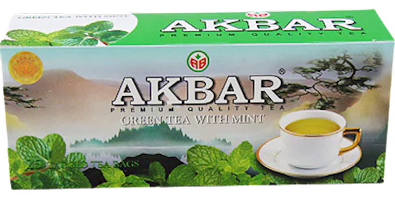 AKBAR Green Tea with Mint 25bag/24pack