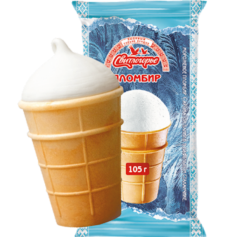 SVITLOGORIE Eskimo Vanilla Plombir Ice Cream 105g/30pack