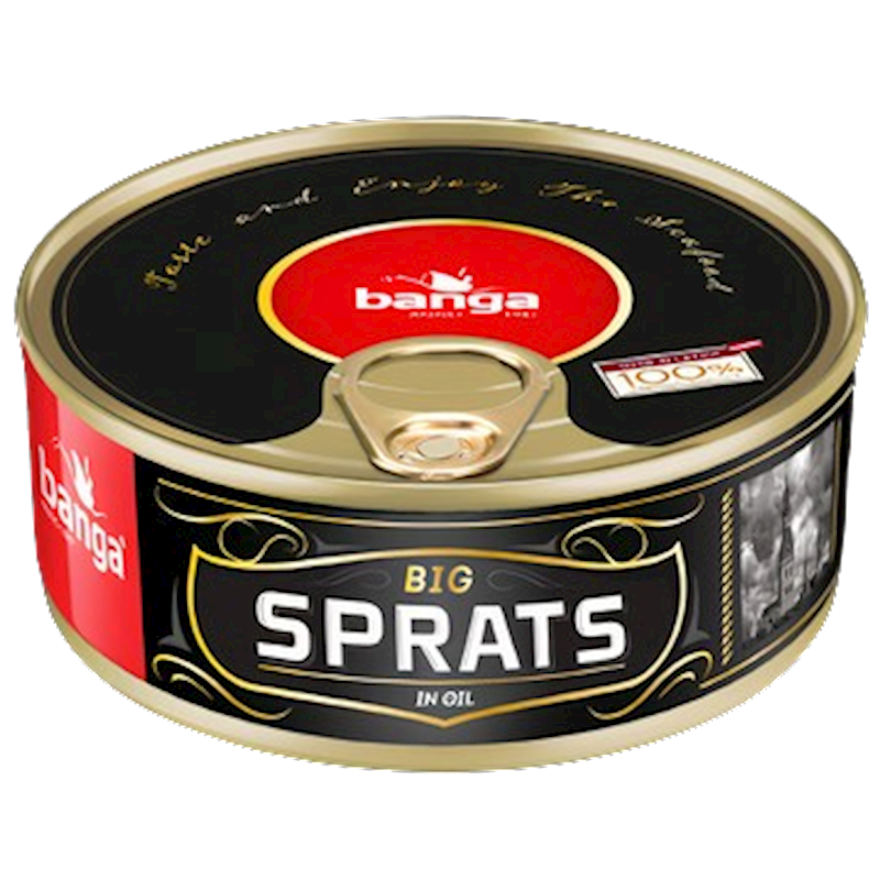 BANGA Big Smoked Sprats in Oil 240g/24pack